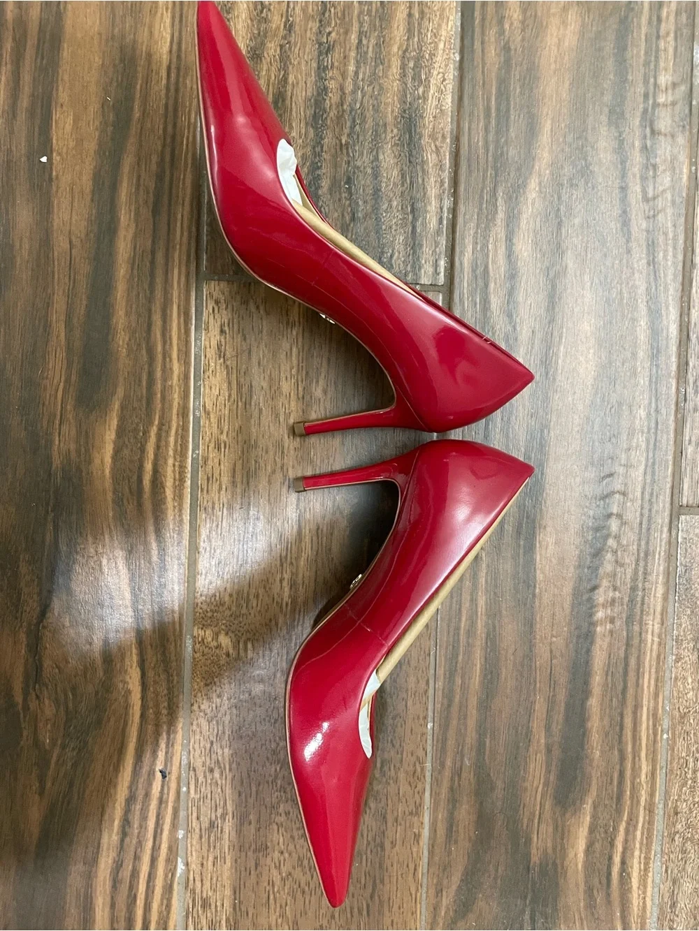 Michael Kors Keke Mid Pump - Patent Leather - Scarlet - Size 7